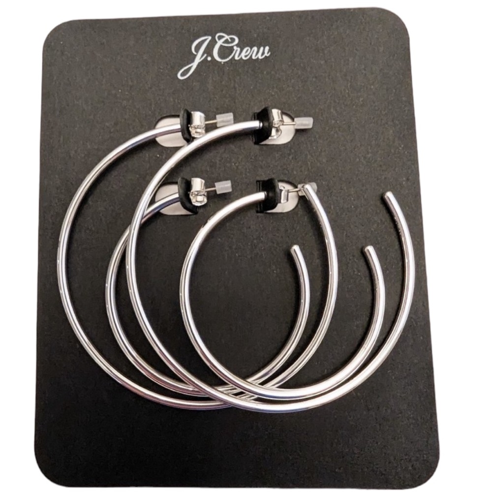 J. Crew hoop earrings 🤍